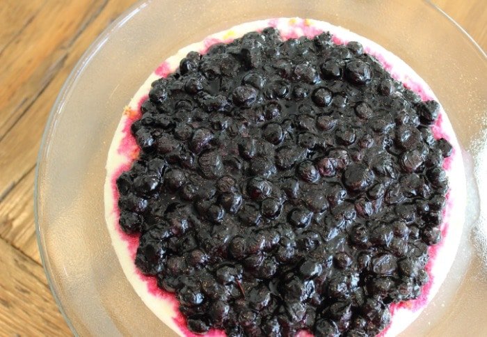 Barrie Hill Lemon Blueberry Cashew Cake top view