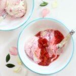 Strawberry Rhubarb Compote in a large bowl